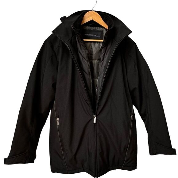 Weatherproof Black Ultra Tech Removable Fleece Lined Hood Jacket Coat. Small. - Picture 3 of 14
